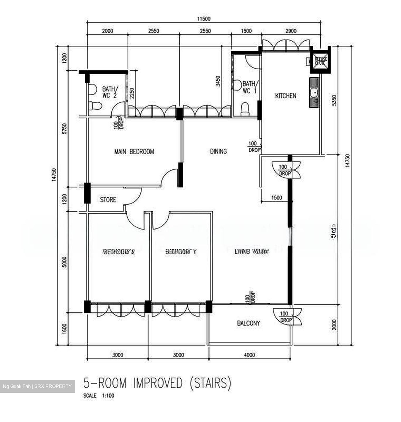 Blk 117 Hwi Yoh Ville (Serangoon), HDB 5 Rooms #624161141